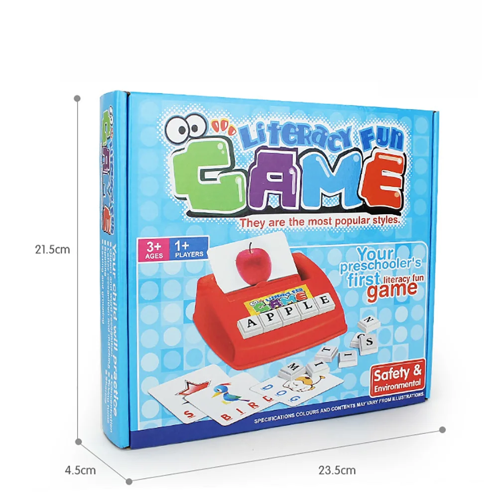 Веселая игра с буквами Детские Игрушки для раннего обучения английская карточка