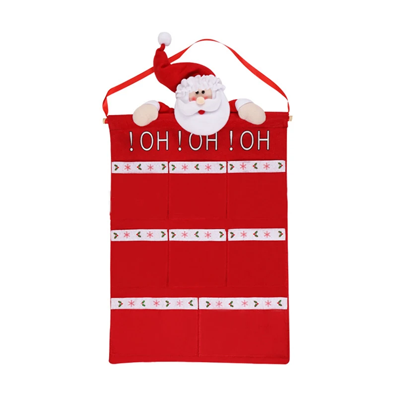 Рождественская сумка для хранения календаря с обратным отсчетом креативная
