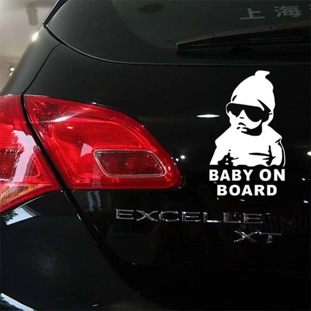 

Funny Cute Baby On Board Car Stickers Auto Rear Windshield Trunk Exterior Decoration Sticker Universal Auto Accessories