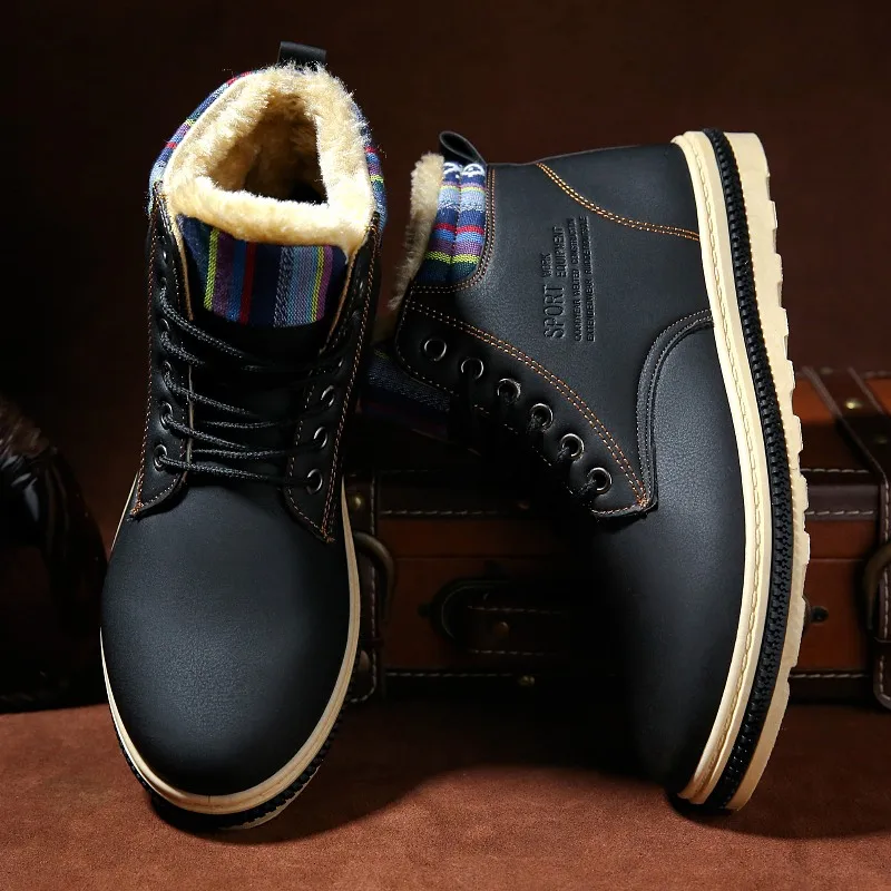 С волнообразным краем zapatos de hombre Обувь для улицы Мужские полусапоги дешевые