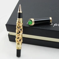 high quality luxury dragon ballpoint pen vintage 0 7mm nib black ink pen for writing gift roller ball pen