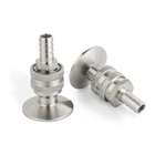 Набор быстроразъемных шариковых замков с тремя зажимами, 1,5 дюйма, для домашнего пивоварения, с тремя клеверами, 304