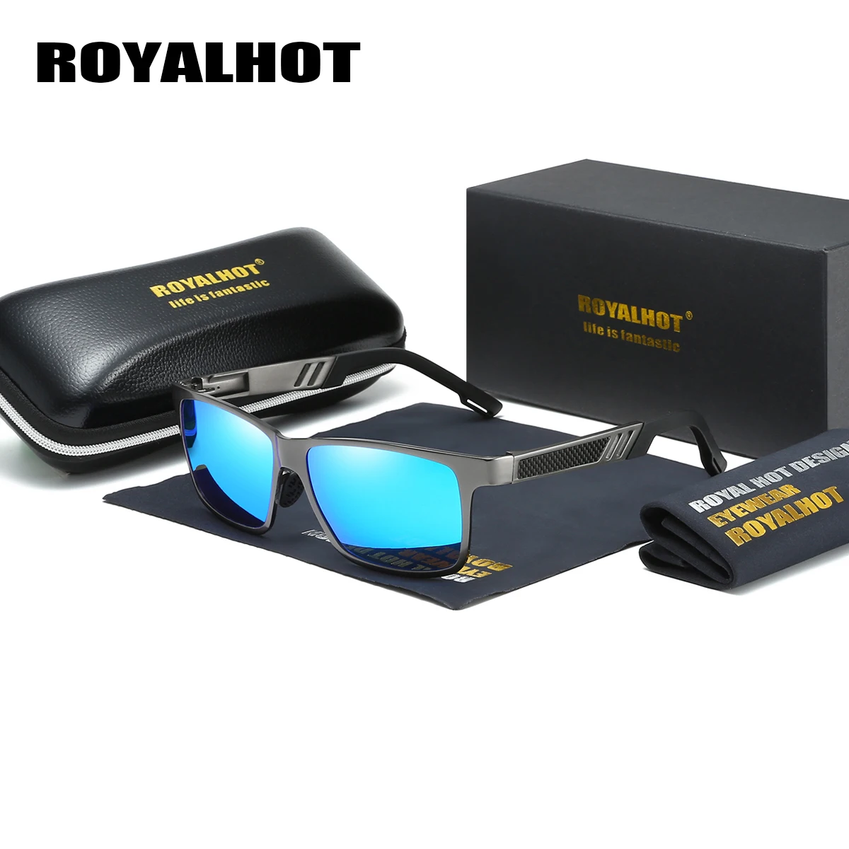 Солнцезащитные очки RoyalHot p10030 для мужчин и женщин поляризационные в алюминиево