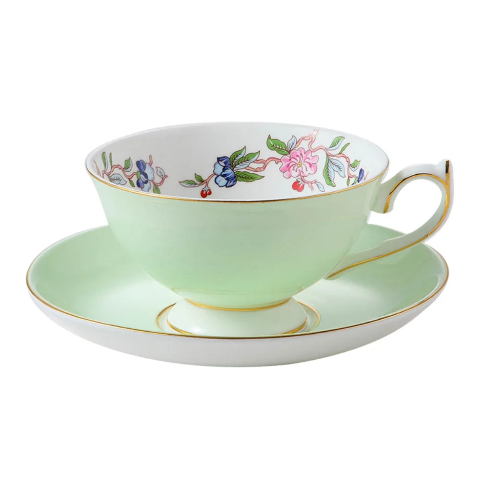 1 шт. набор кофейных чашек с цветочным принтом керамическая кофейная кружка