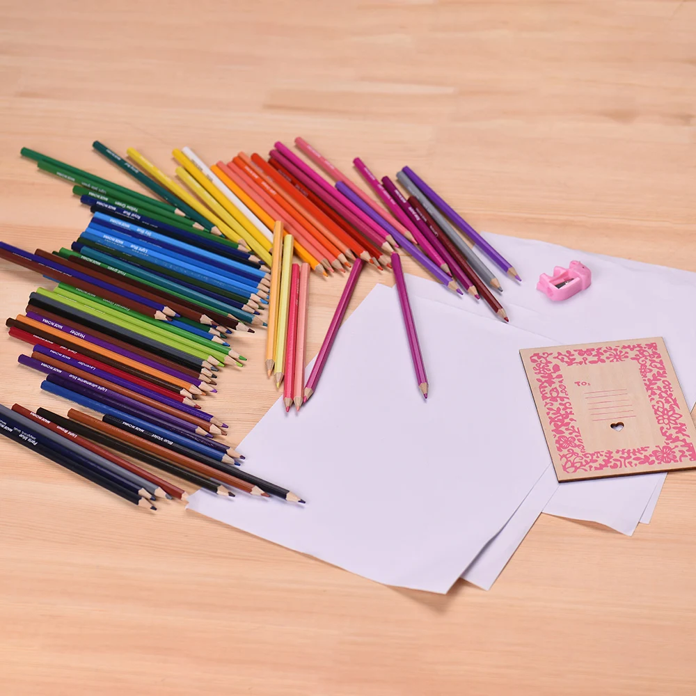 Профессиональный набор цветных карандашей в течение 3 Слои на молнии для