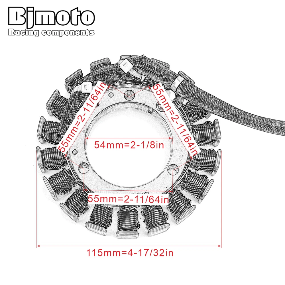 

BJMOTO For Yamaha 5UH-81410-00 2P5-81410-00 5KM-81410-00 5GH-81410-00 5ND-81410-00 Engine Magneto Generator Stator Ignition Coil