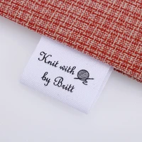 custom sewing label custom clothing labels fold tags cotton ribbon customized with your business name md1079