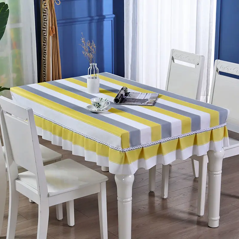 

Wedding Party Decoration Rectangular Table Cloth Plain Polyester Cotton Linen DinningTable Cloth Coffee Tea Crochet Table Cover