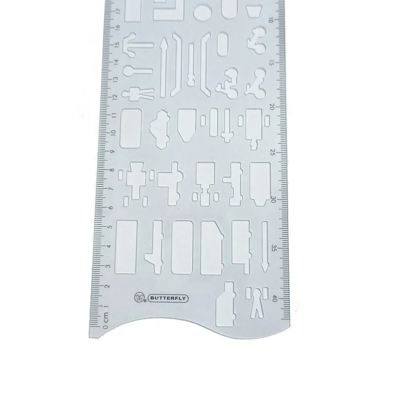 Шаблон для рисования дорожных символов и линейки|Линейки| |