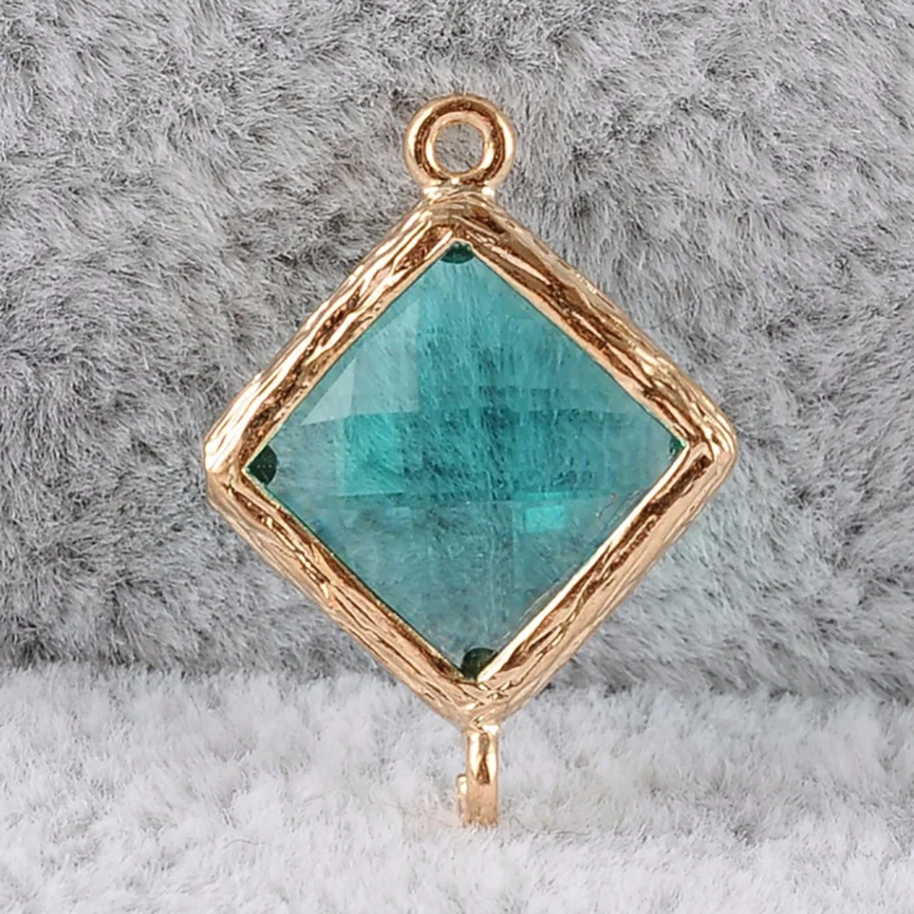 24 шт. квадратные ожерелья и серьги в рамке 12 цветов|f pendant|imitation zirconconnector pendant |