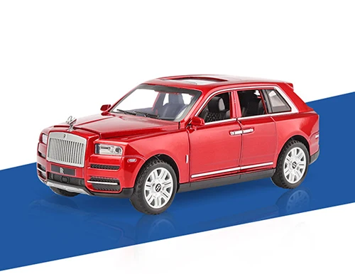 Model 2-red 1:32 шкала Rolls Royce сплав литой под давлением металлический автомобиль-модель звуковой светильник Вытяните назад SUV 6 дверей можно открыть автомобиль-коллекция - Цвет: Model 2-red