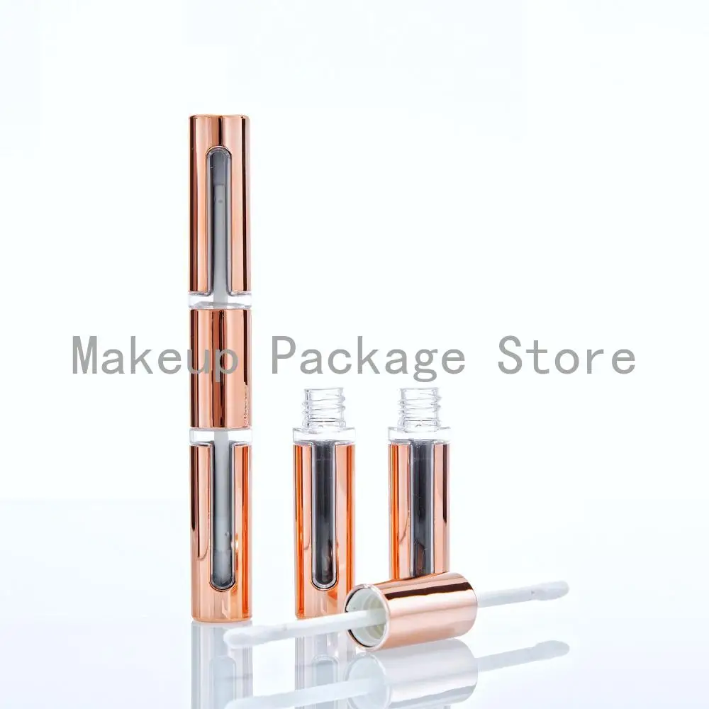 

10/30/50pcs Rose Gold Two Sides Lip Gloss Bottle Makeup DIY Lip Glaze Tube Empty Cosmetics Refillable Container Lipgloss Tube