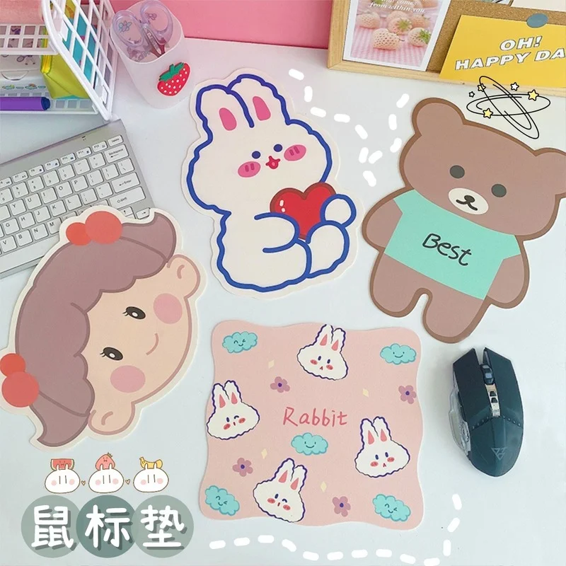 

2021 New Kawaii Korean Girl Cartoon Small Cute Mouse Pad Computer Student Office Supplies Creative Desk Mat Desk Accessories