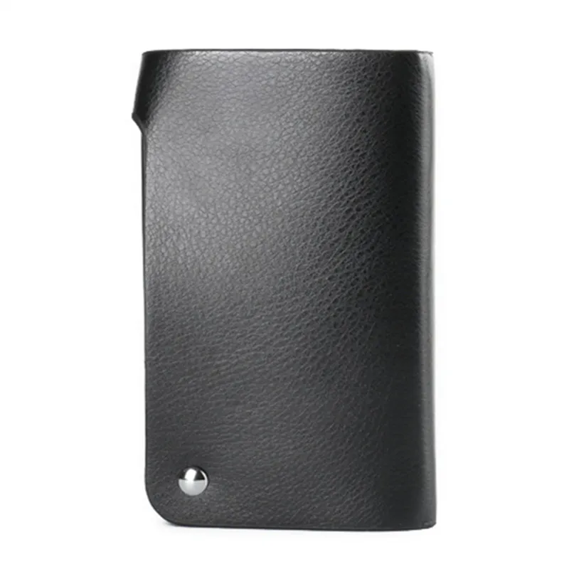 Мужской скользящий кошелек PUOU поворотный держатель для карт денег визитница