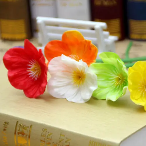 

10*Artificial Poppy Flowers Wedding Room Bouquet Desk Table Ornament Red