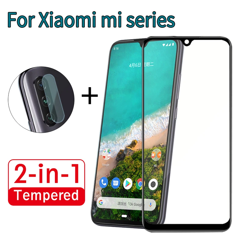 2 в 1 Защитное стекло для объектива камеры Xiaomi Mi A1 A2 A3|Защитные стёкла и плёнки