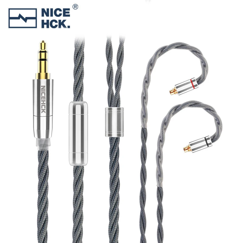 

NiceHCK GreyFlag 7N OCC and 6N OFC Mixed Flagship Earphone Replace Cable 3.5/2.5/4.4mm MMCX/0.78MM 2Pin For ST-10S Lofty Topguy
