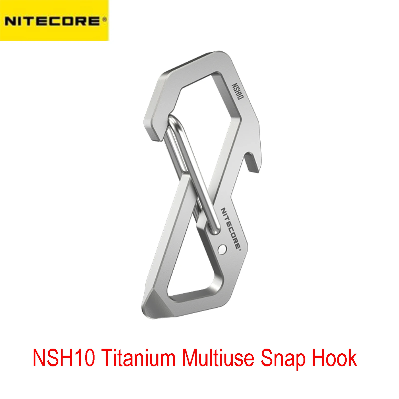 NITECORE NSH10 титановый Многофункциональный Карабин для повседневного использования