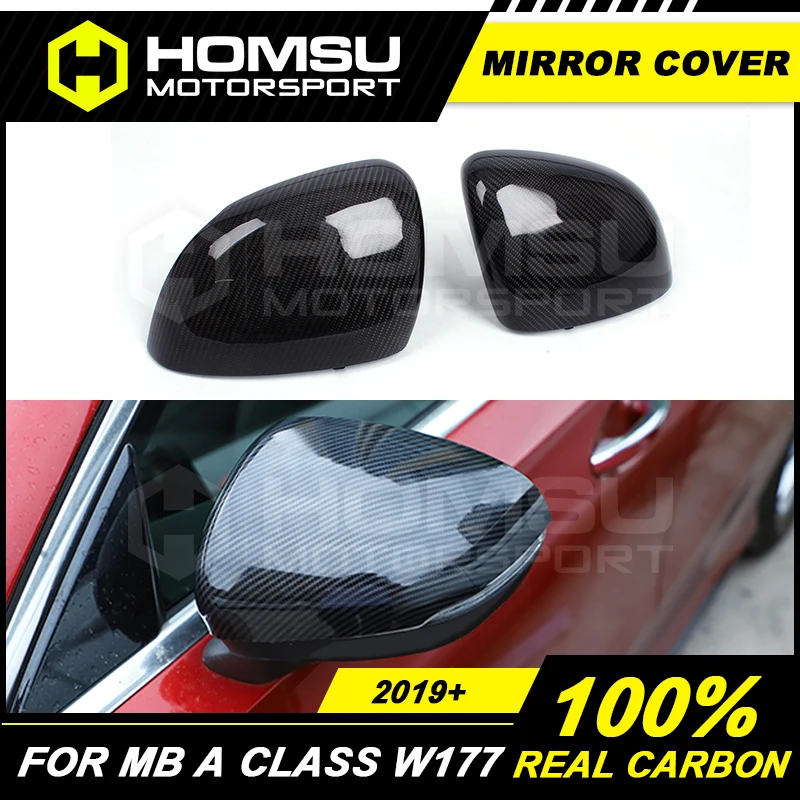 Крышка для зеркала из углеродного волокна Merce-des Benz A180 A200 A220 A260 задний спойлер