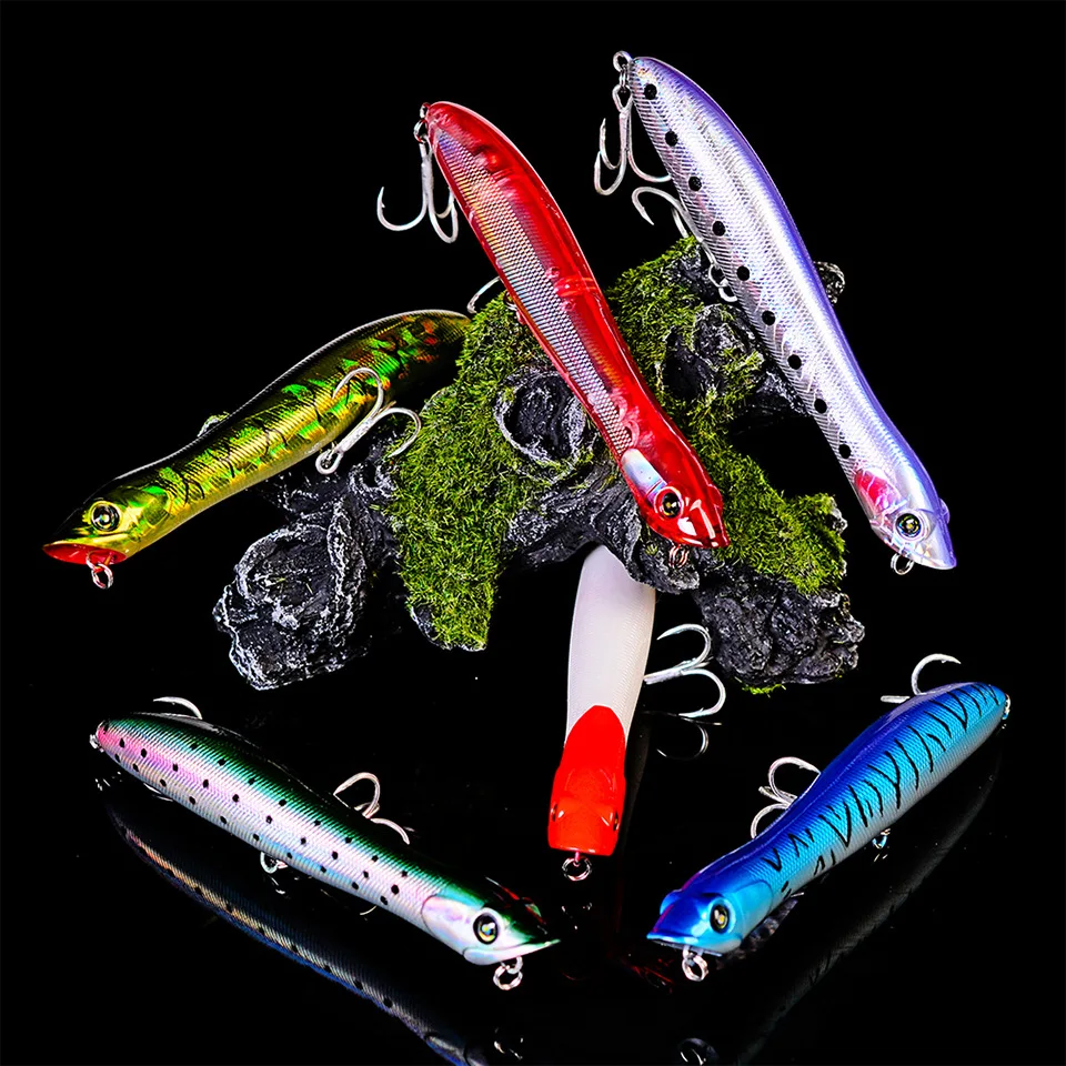 Рыболовные приманки Teknik Topwater Poppers 125 мм/100 мм твердая поверхность морская приманка