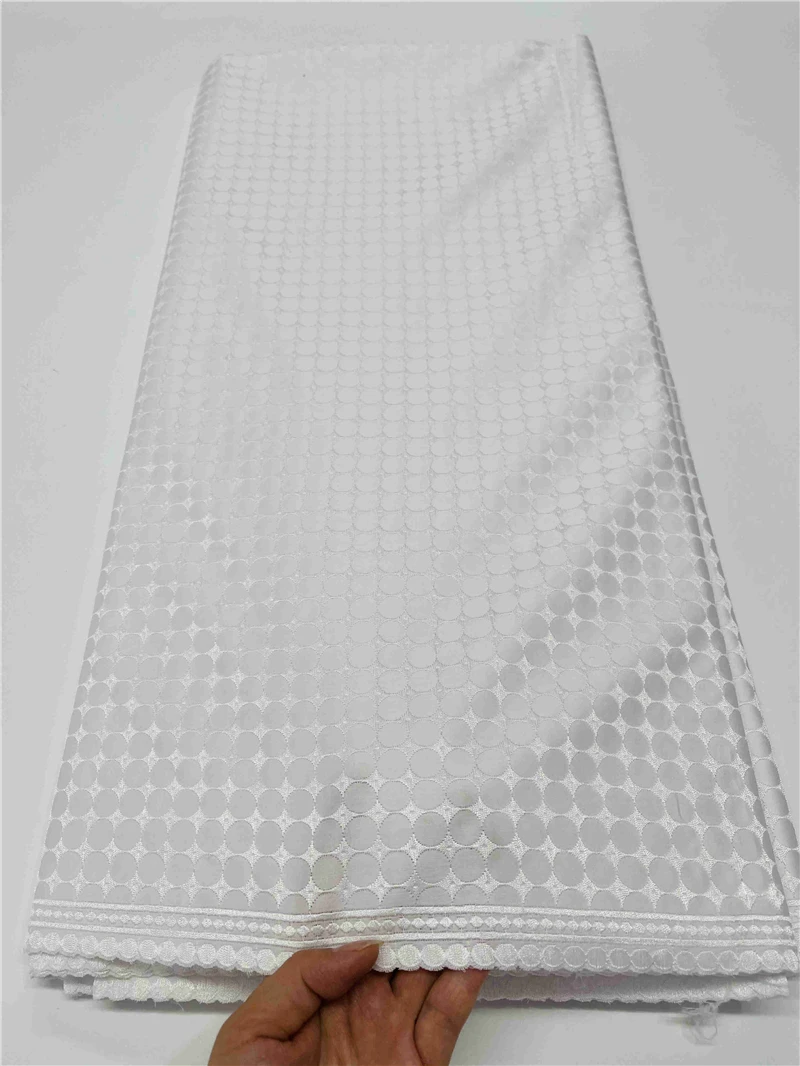 

5 Yards Polished Cotton Lace Highest Quality African Swiss Voile Fabric For Cloth Africa Fabrics