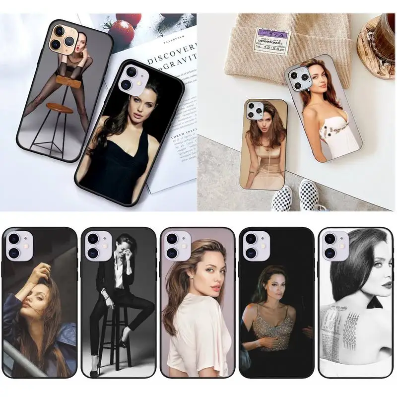 

Angelina Jolie Phone Case For iPhone 12 Mini 11 Pro XS Max X XR 7 8 Plus
