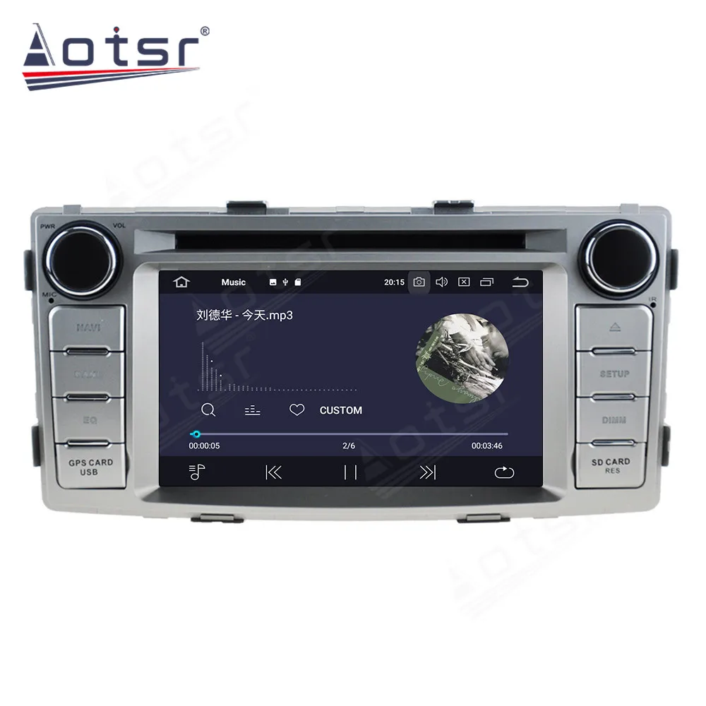 Автомагнитола PX5/PX6 на Android 10 с GPS-навигацией для Toyota Hilux Fortuner 2012-2014