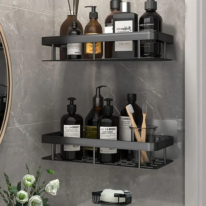 

Настенные полки для ванной комнаты, плавающая полка, подвесная корзина для душа, держатель для шампуня, аксессуары для унитаза, кухонная пол...