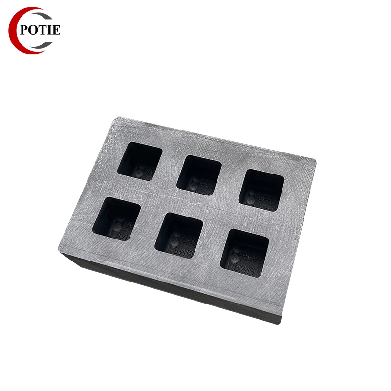 Mini Graphite Ingot Bar With Stamps 6 Square Shape With 15x15x15mm