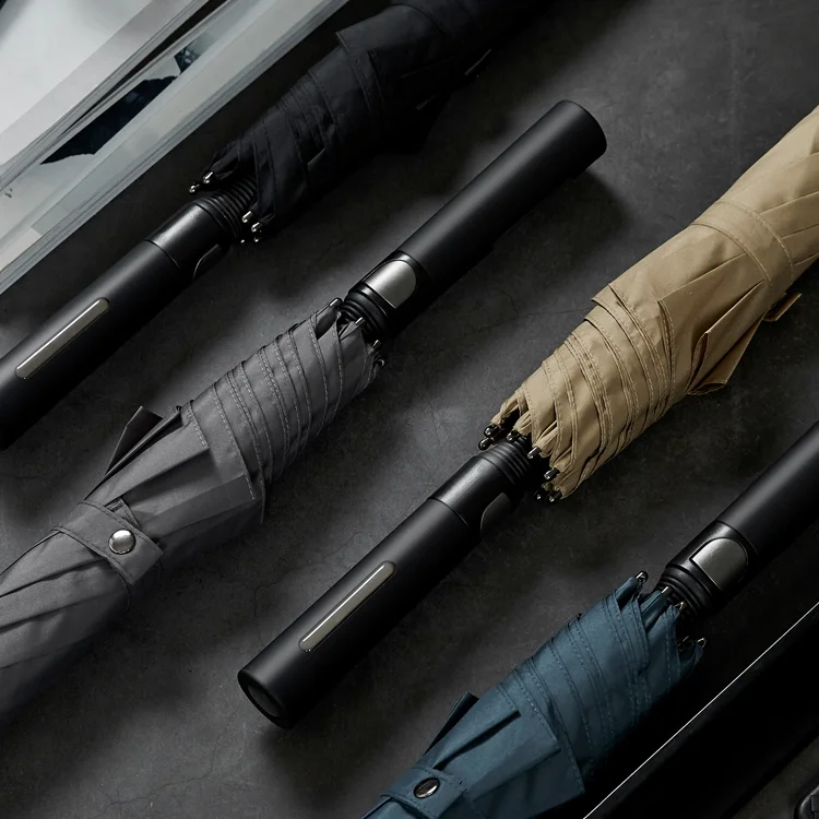 Автомобильный водонепроницаемый ветрозащитный зонт с длинной ручкой однотонный