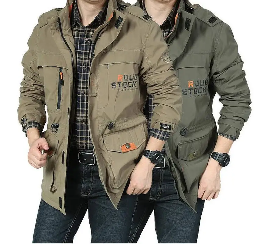 Мужская осенне-зимняя куртка Повседневная Свободная куртка-бомбер большого