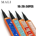 102050 шт магия ресниц самоклеющиеся Черная Подводка для глаз быстросохнущие алмаз, карандаш-подводка для глаз, без клея Водонепроницаемый глаза инструменты