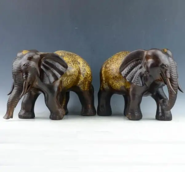 1028--Pure copper archaize elephant pattern flower body statue decoration decorating furnishingS | Дом и сад