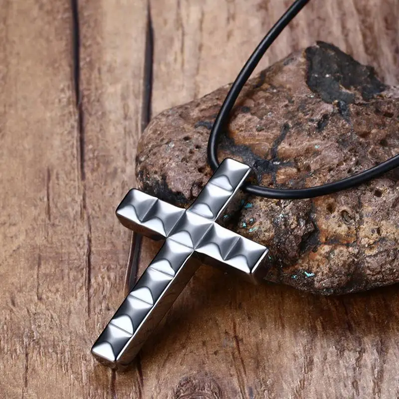 

FXM stainless steel necklace hot sell top quality single women 42mm Cross gift women jewelry