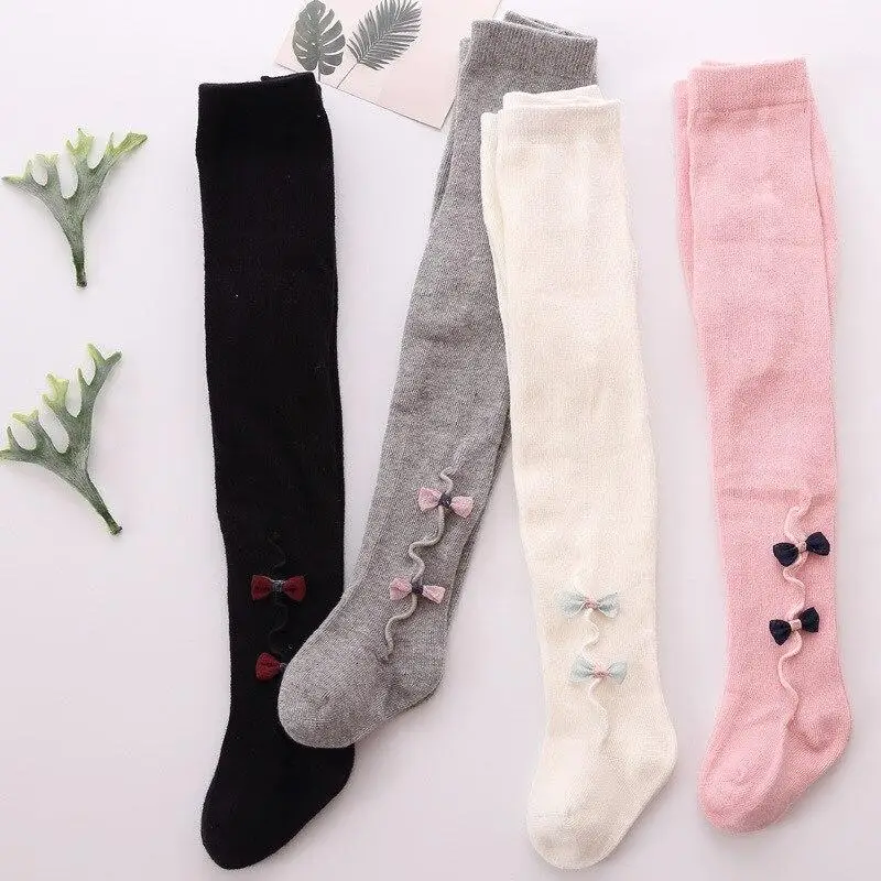 

Bow Baby Tights Infant Cotton Spring Autumn Pantyhose Newborn Baby Girl Tight Toddler Long Warm Stockings Baby Girl Stuff