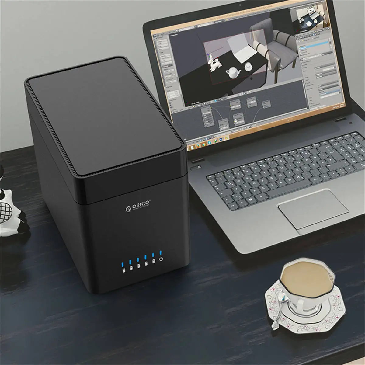 ORICO 5 Bay 3.5 inch Hard Drive Enclosure USB3.0 to SATA3.0 Magnetic-type HDD Case Support UASP MAX 50TB Docking Station | Компьютеры и