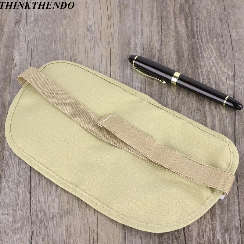 Дорожная сумка Скрытый кошелек паспорт Деньги поясная тонкий секретный