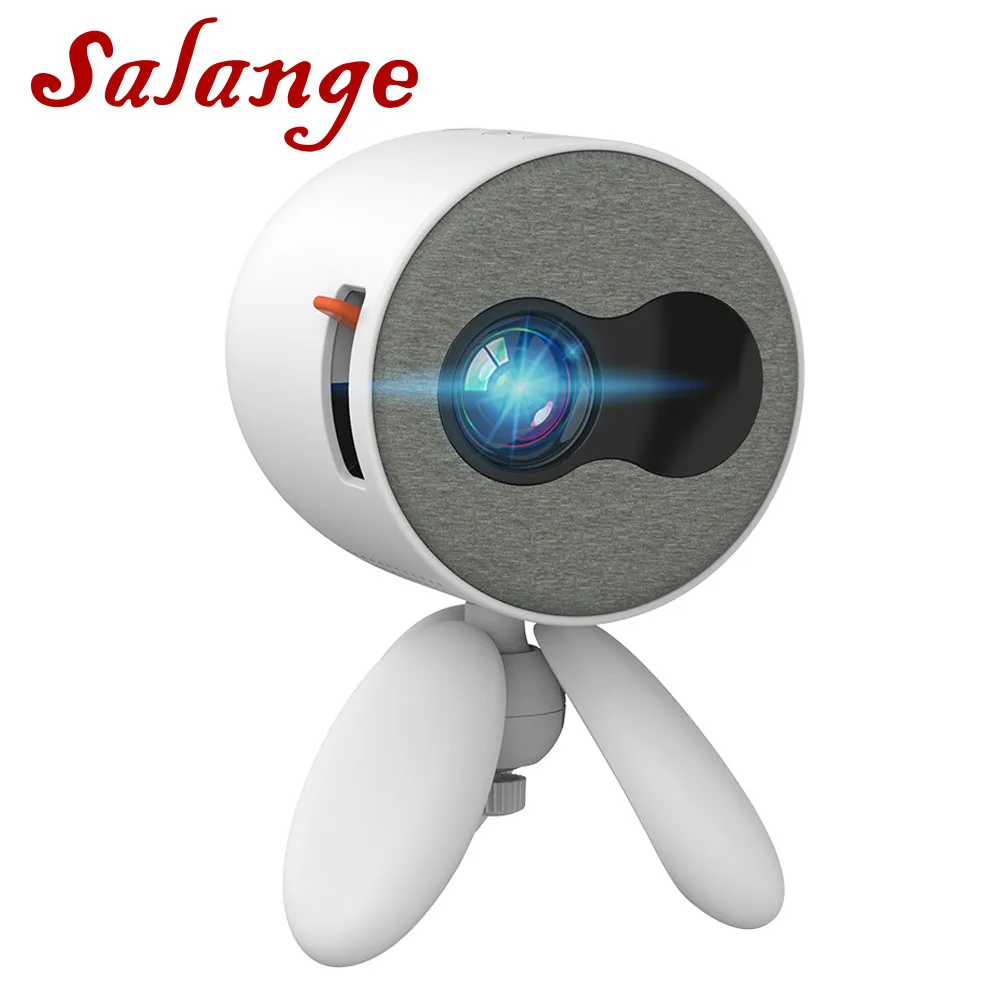 Salange Мини проектор YG220 480*272 пикселей поддерживает 1080P HDMI USB Зеркало мобильный