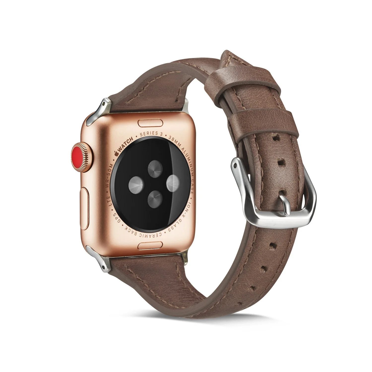 Ремешок из натуральной кожи для часов Iphone Watch 4 44 42 мм I Watch браслеты 40 38 мм ремешки для умных часов для Apple Watch 3/2/1
