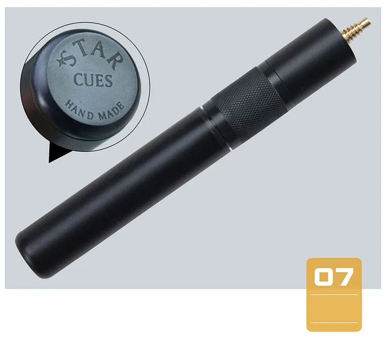 Звезда Снукер cue 3/4 Сплит 9,8 мм синий алмазный наконечник Профессиональный Ashwood вал биллар с расширением и коробкой