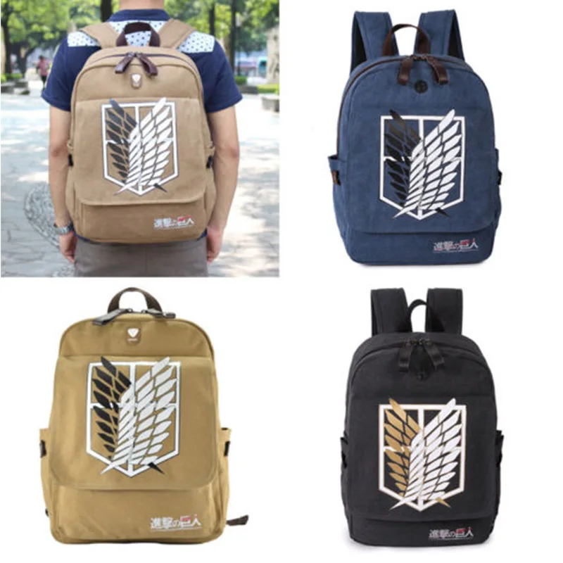 Рюкзак &quotатака на Титанов&quot Детский Школьный рюкзак для подростков двойной