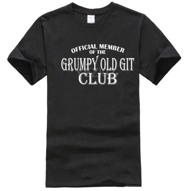 Мужская Веселая футболка с надписью Old Git Club забавная шутка для взрослых дня