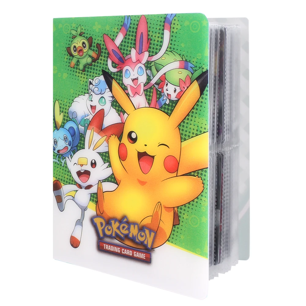 

2020 Newest Style Pokemones Card Book Holder 80Pcs Pokemones Album Easy To Take Children Gift