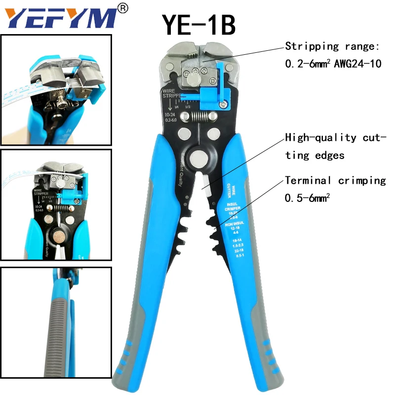 HS 40J обжимные плоскогубцы Набор инструментов для зачистки 03BC/10A/10WF/2546B челюсти