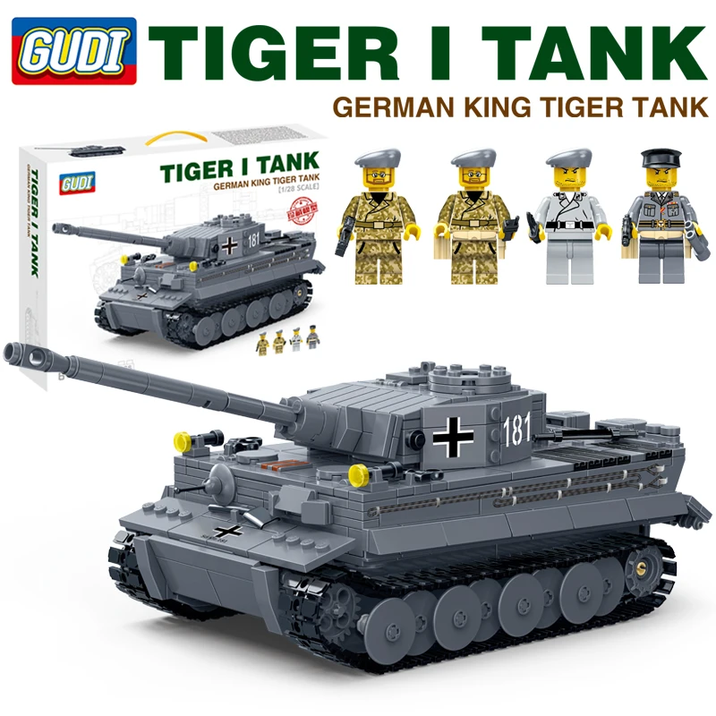 KAZI, большой Танк Panzer IV, 1193 шт., строительные блоки, военная армия, конструктор, наборы, Обучающие сборочные игрушки для детей, подарки