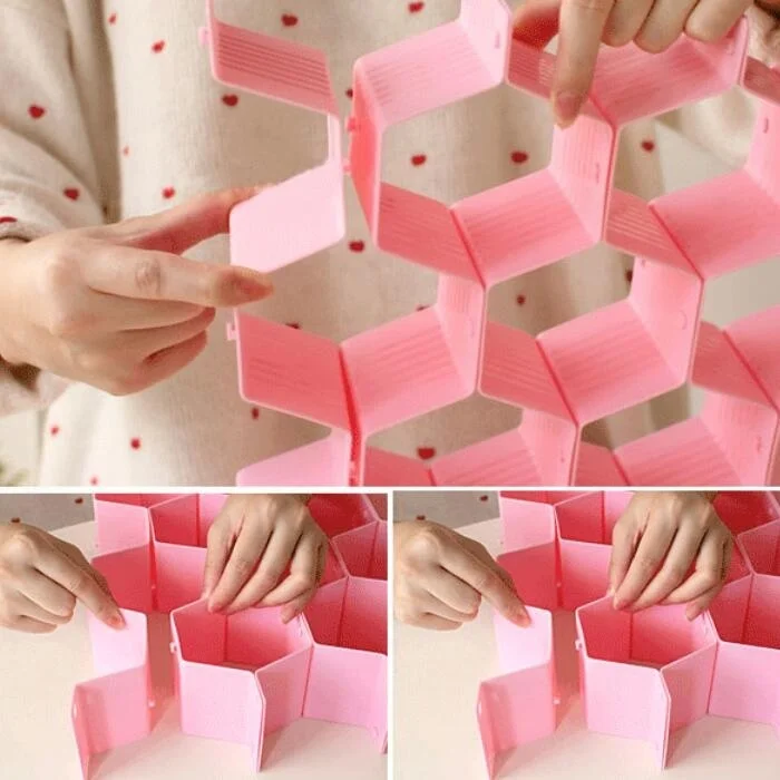 Регулируемый ящик соты Хлопушка сотовая отделка перегородка делитель Коробка