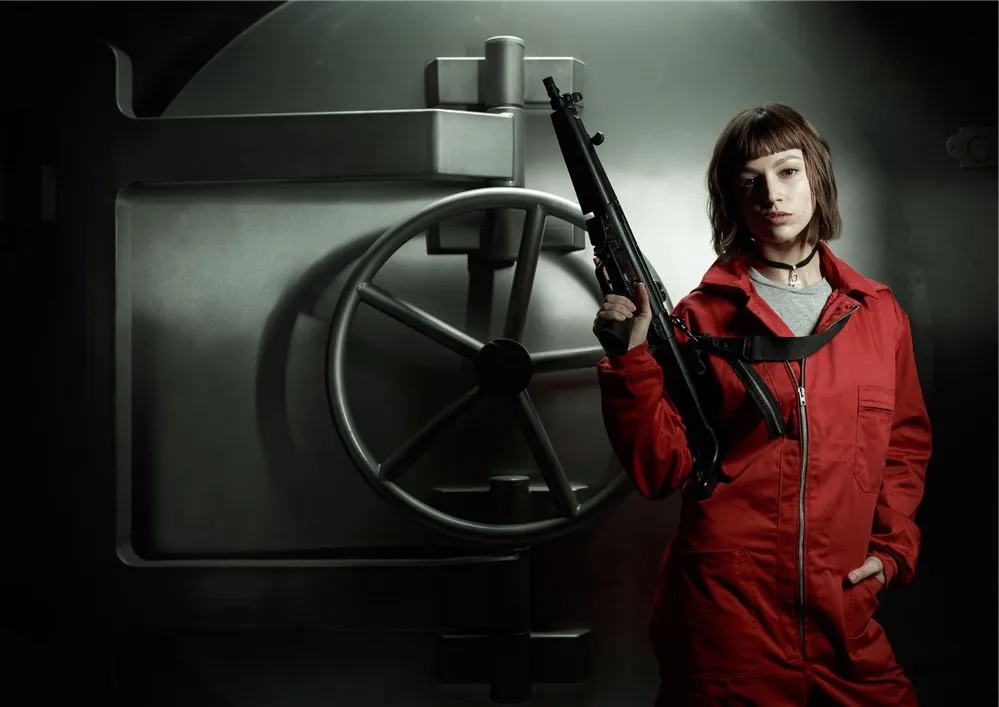 Темный хаки Постеры для наживки денег la casa de papel глянцевый бумажный Декор на стену яркий цвет - Цвет: Темный хаки