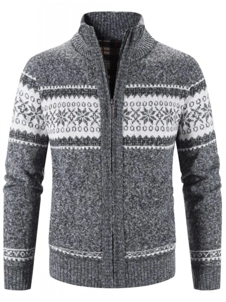 Мужской кардиган на молнии с воротником-стойкой | Мужская одежда