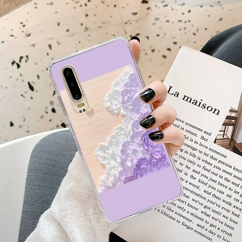 

Creative oil painting Phone Case Transparent for Samsung A71 S9 10 20 HUAWEI p30 40 honor 10i 8x xiaomi note 8 Pro 10t 11