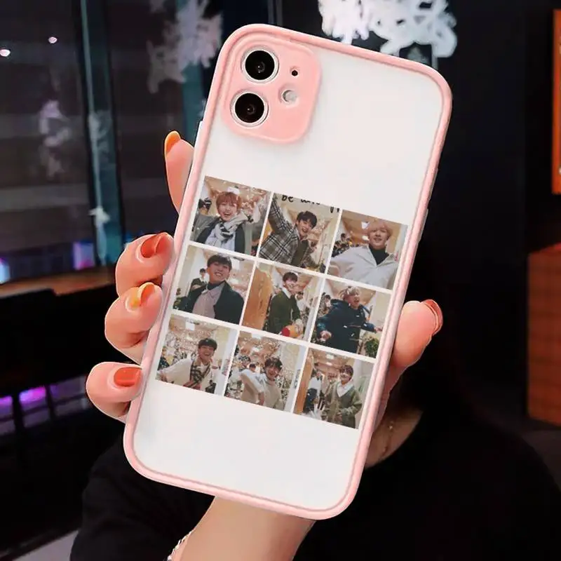 

kpop stray kids Boy group Phone Case matte transparent For iphone 7 8 11 12 plus mini x xs xr pro max cover